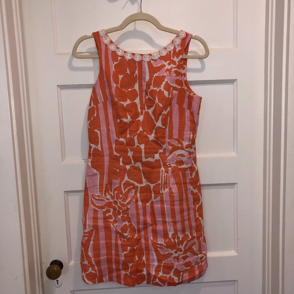 Lilly Pulitzer Pink Orange White Sundress - 2